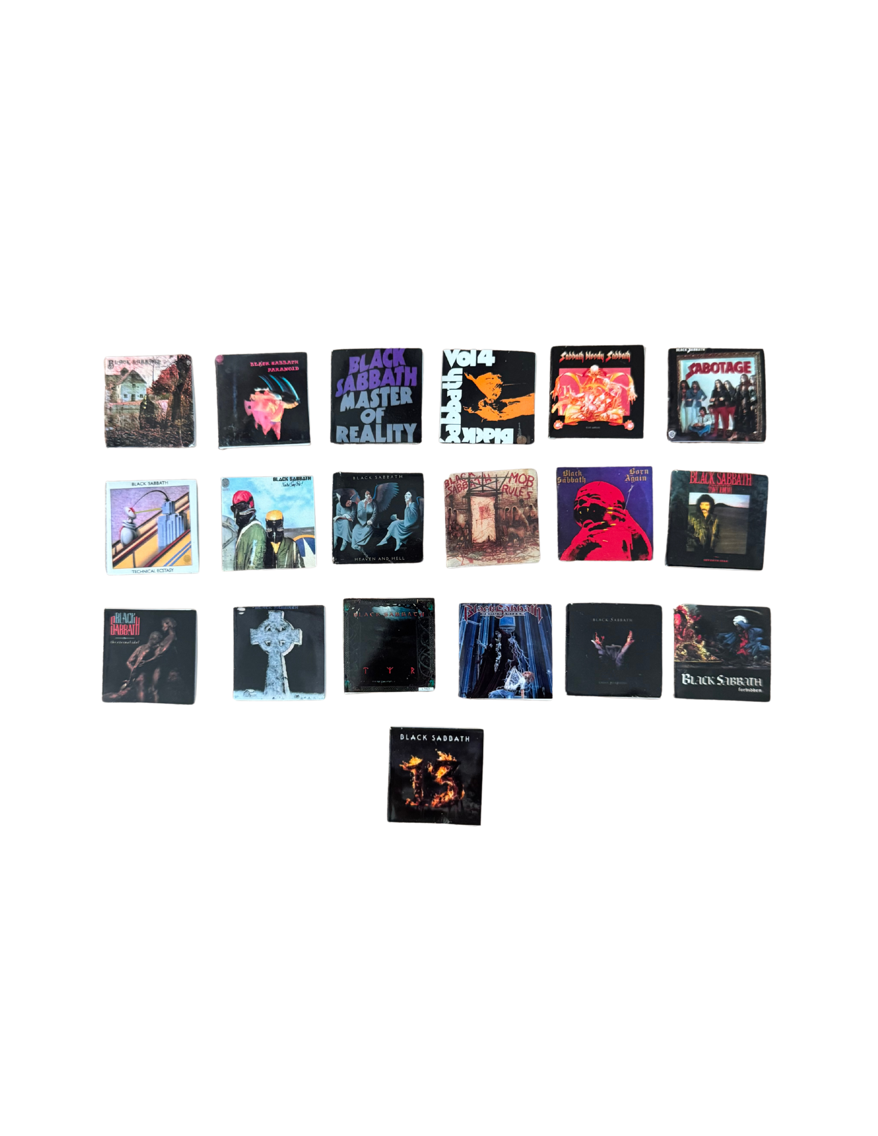 Miniature Black Sabbath Vinyl Albums All Titles Available Black Sabbath Miniature Collectible Ozzy Fan Gift