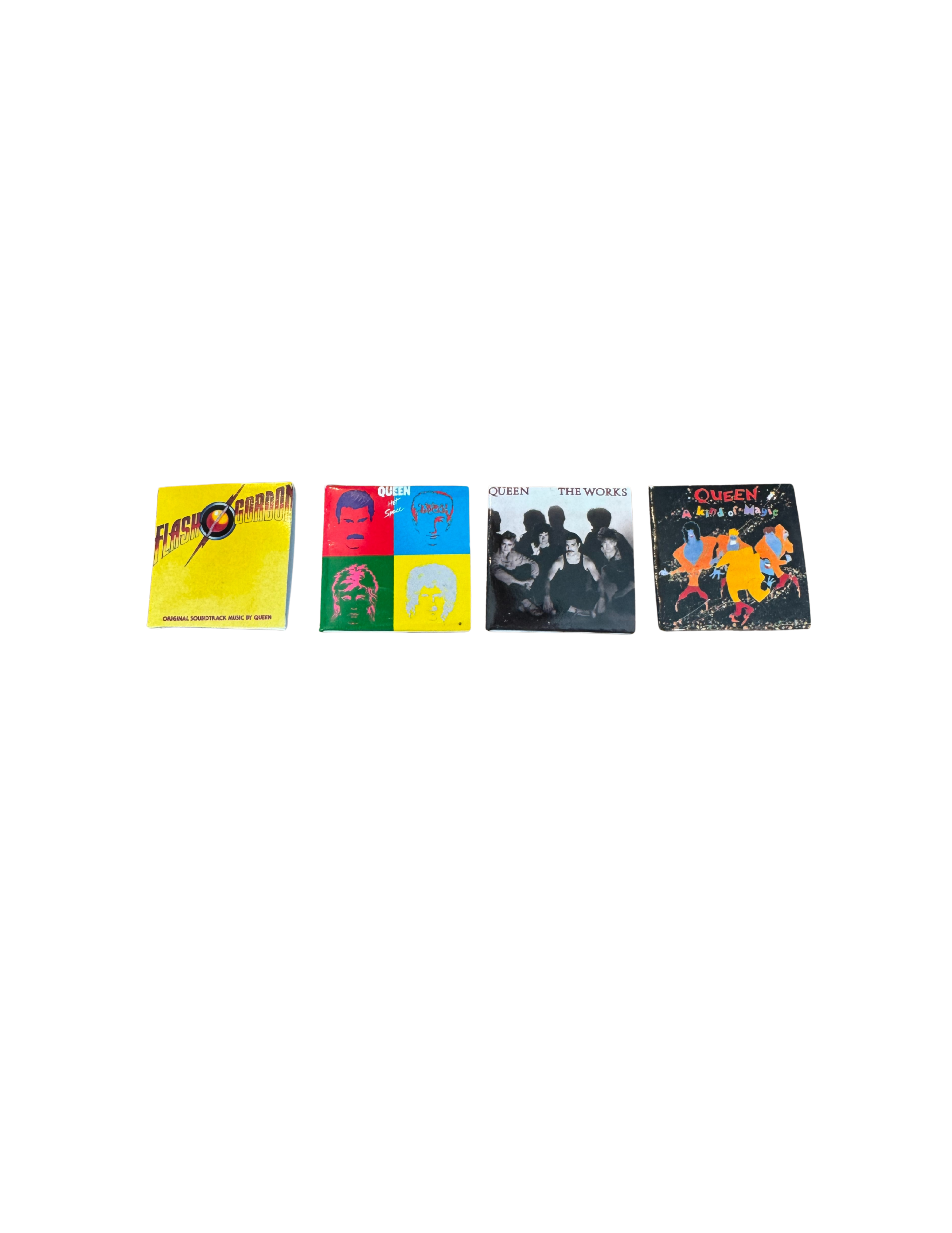 Miniature 1:12 Scale Queen Vinyl Album Covers + Mini Record
