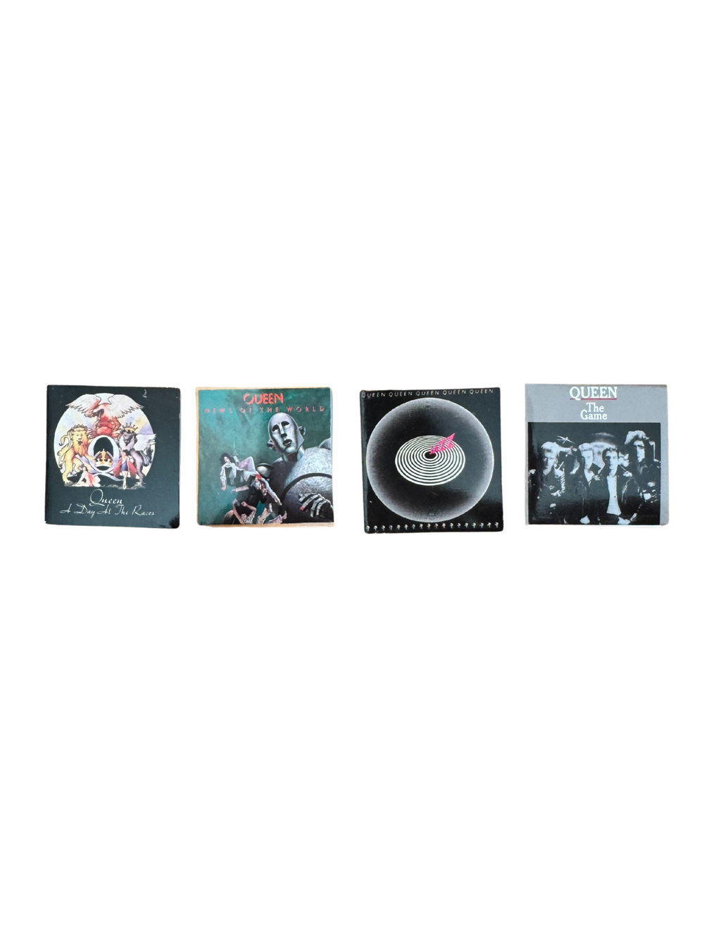 Miniature 1:12 Scale Queen Vinyl Album Covers + Mini Record