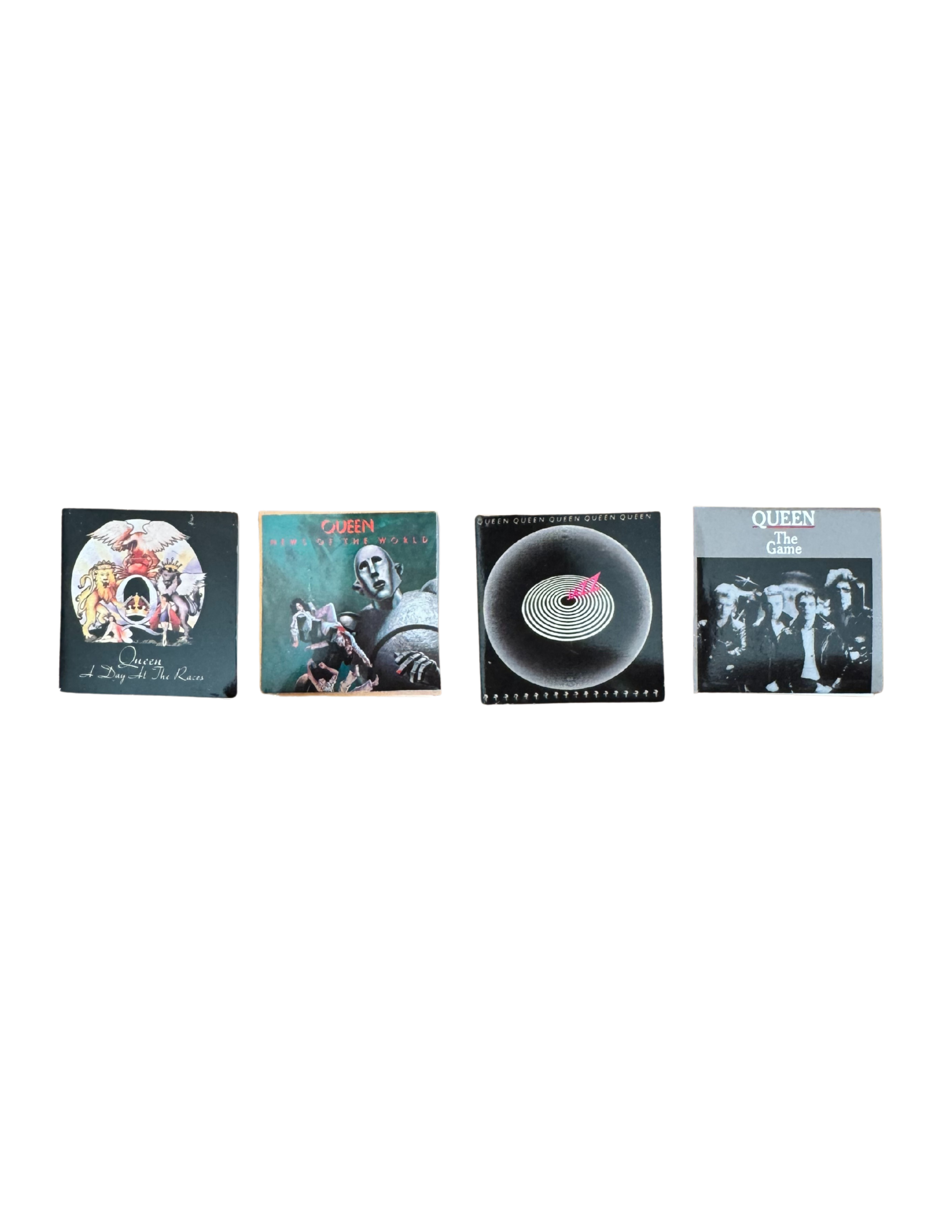 Miniature 1:12 Scale Queen Vinyl Album Covers + Mini Record