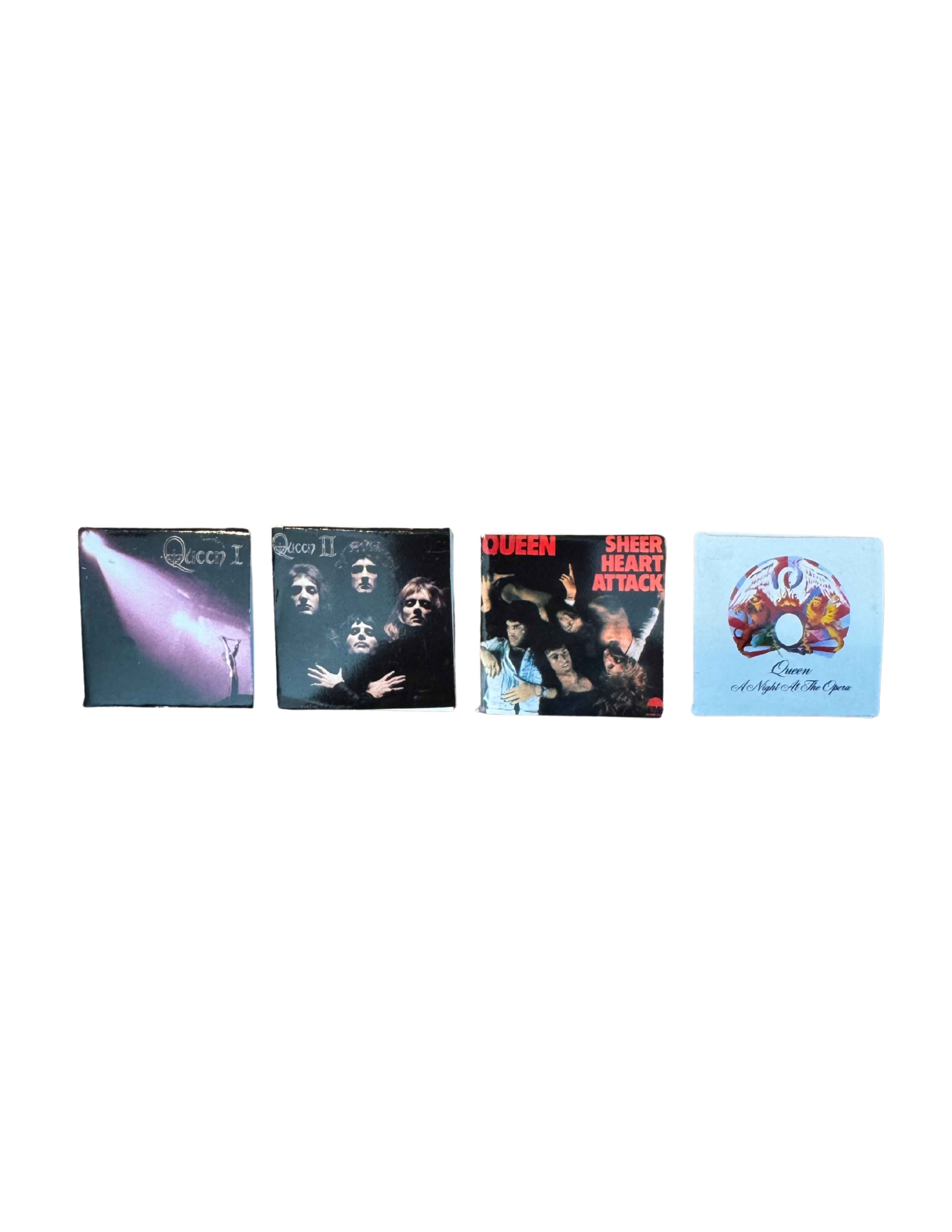 Miniature 1:12 Scale Queen Vinyl Album Covers + Mini Record