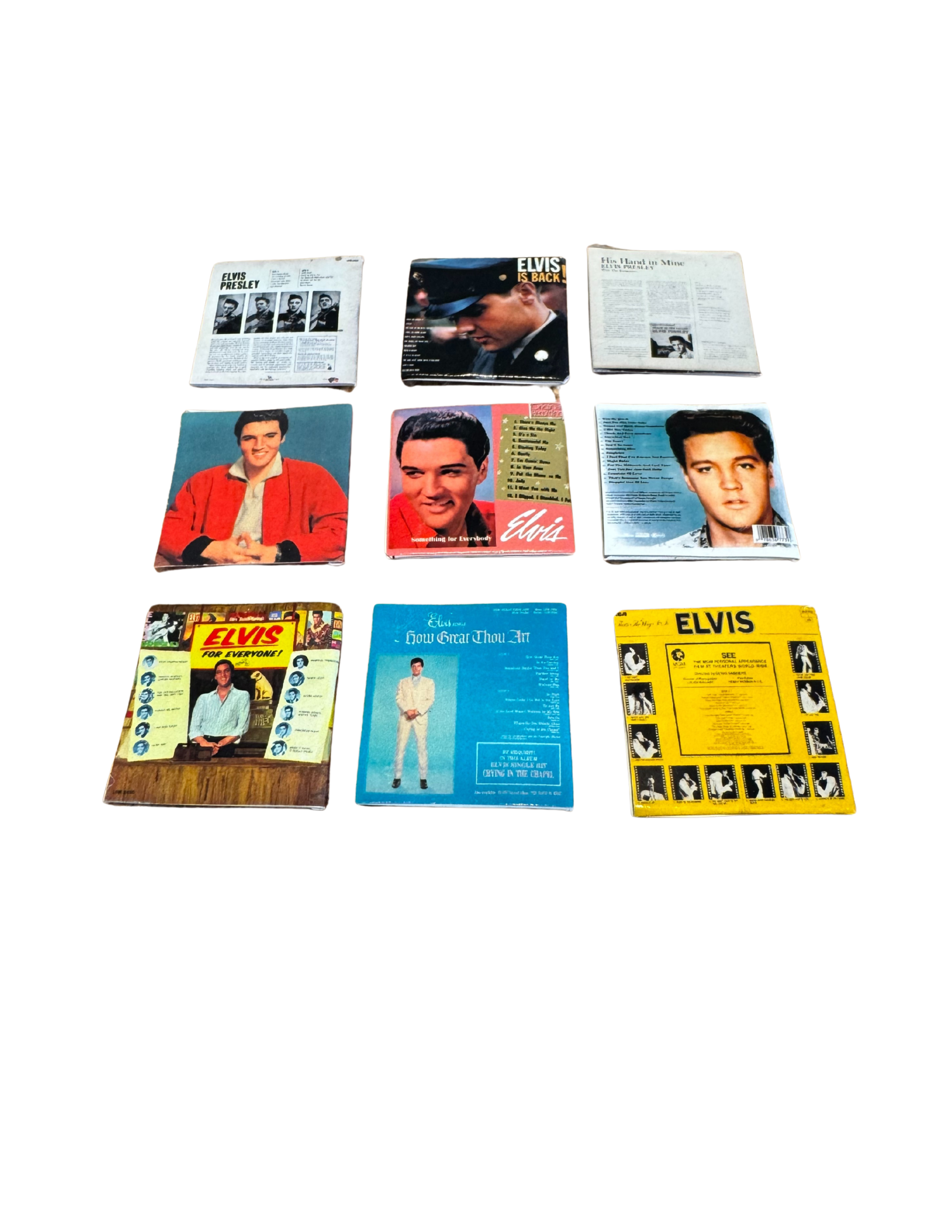 Miniature Elvis Presley Vinyl Records | 1:12 Scale | Includes 3D Printed Record | Dollhouse Rock ’n’ Roll Decor