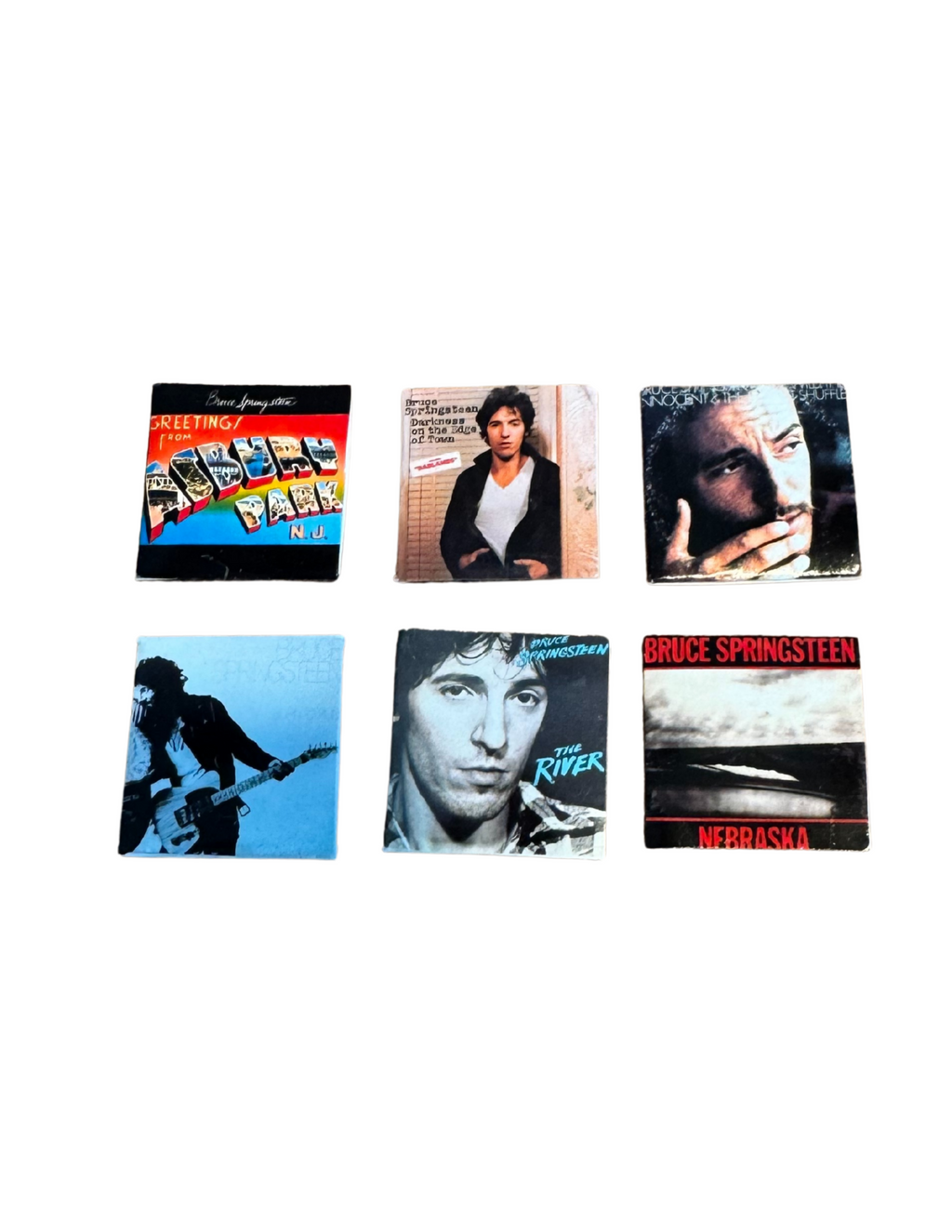 Miniature Bruce Vinyl Records | Dollhouse 1:12 Scale Music Collectible Springsteen Fan Unique Gift Mini Records All Titles