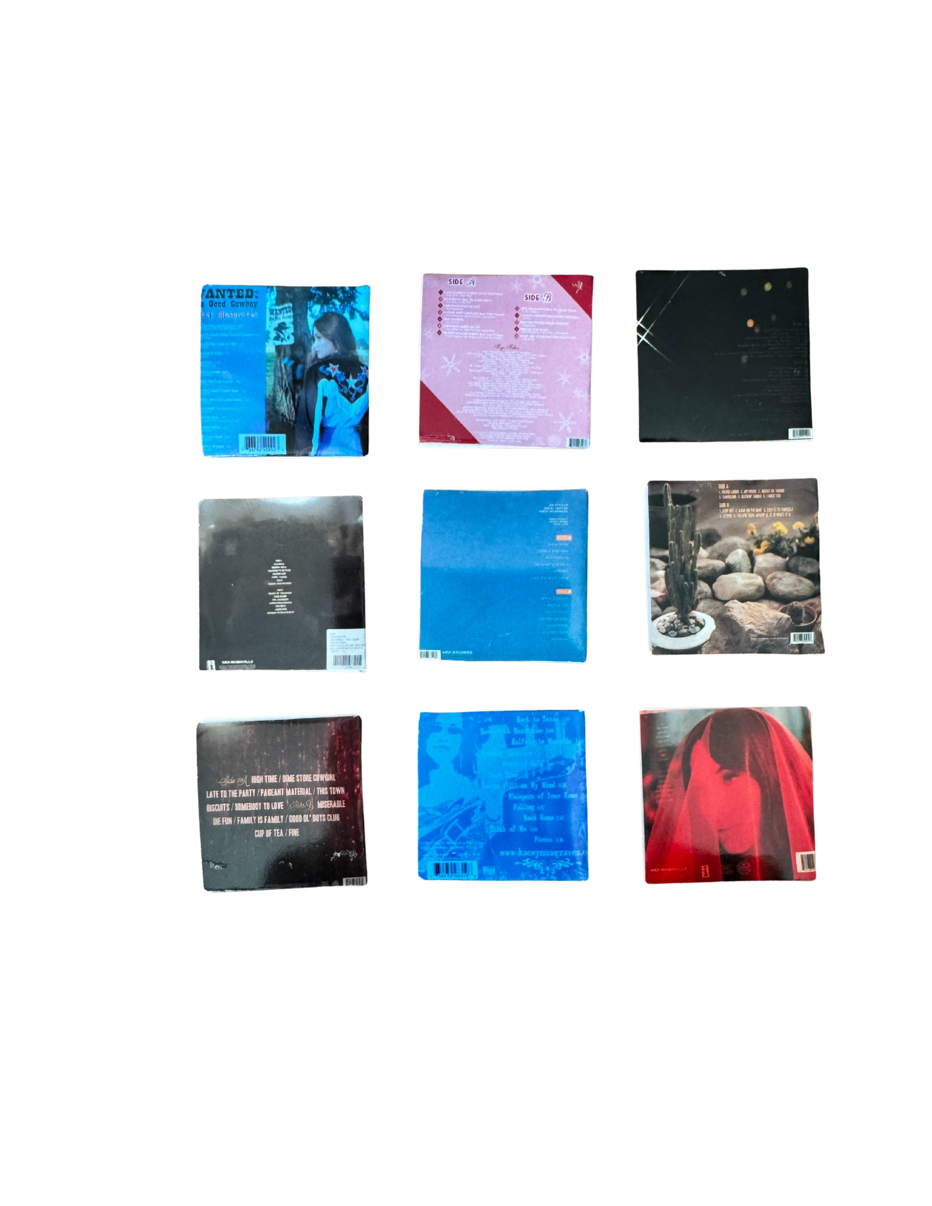 Miniature 1:12 Scale Kacey Musgraves Vinyl Album Covers + Mini Records