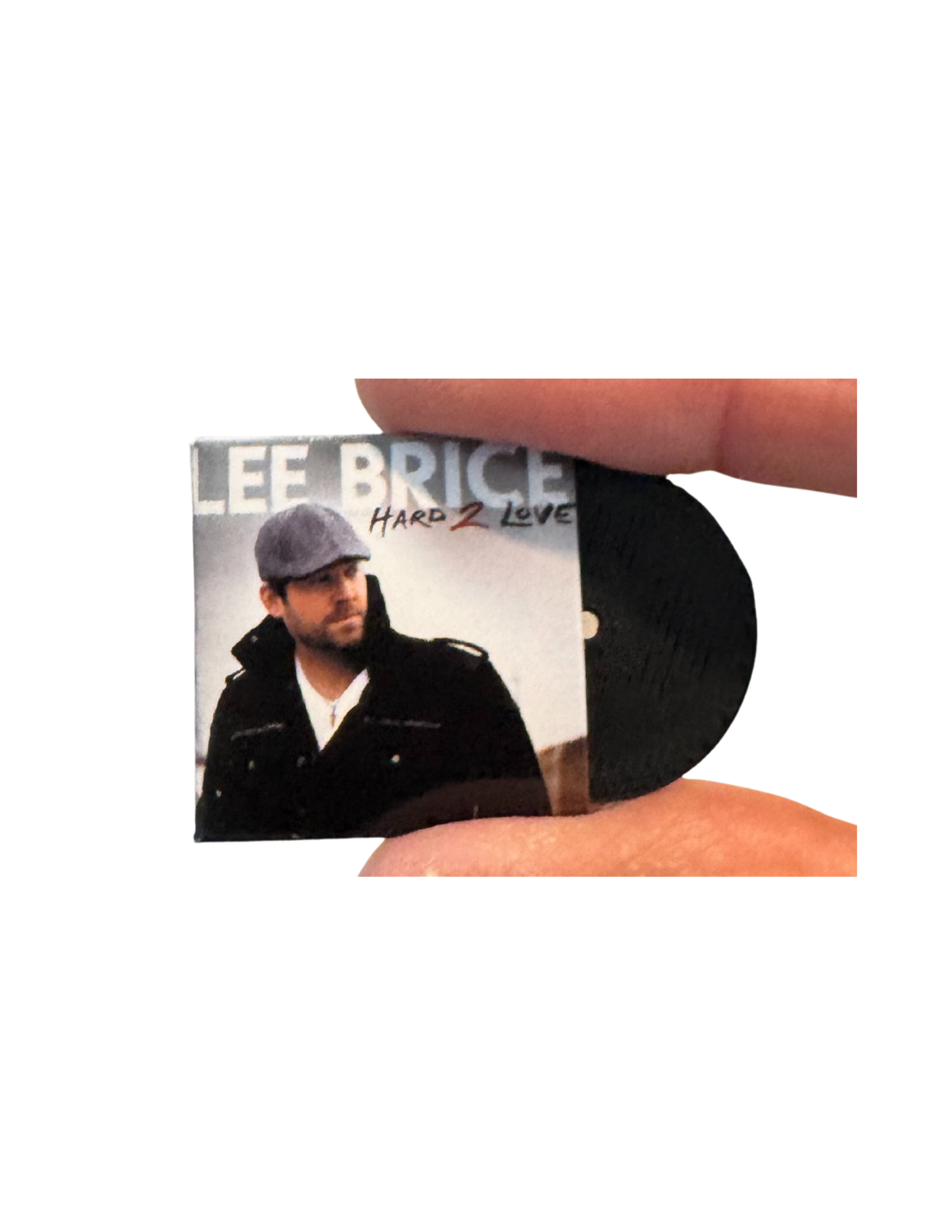 Miniature Lee Brice Vinyl Records – Dollhouse 1:12 Scale Collectible
