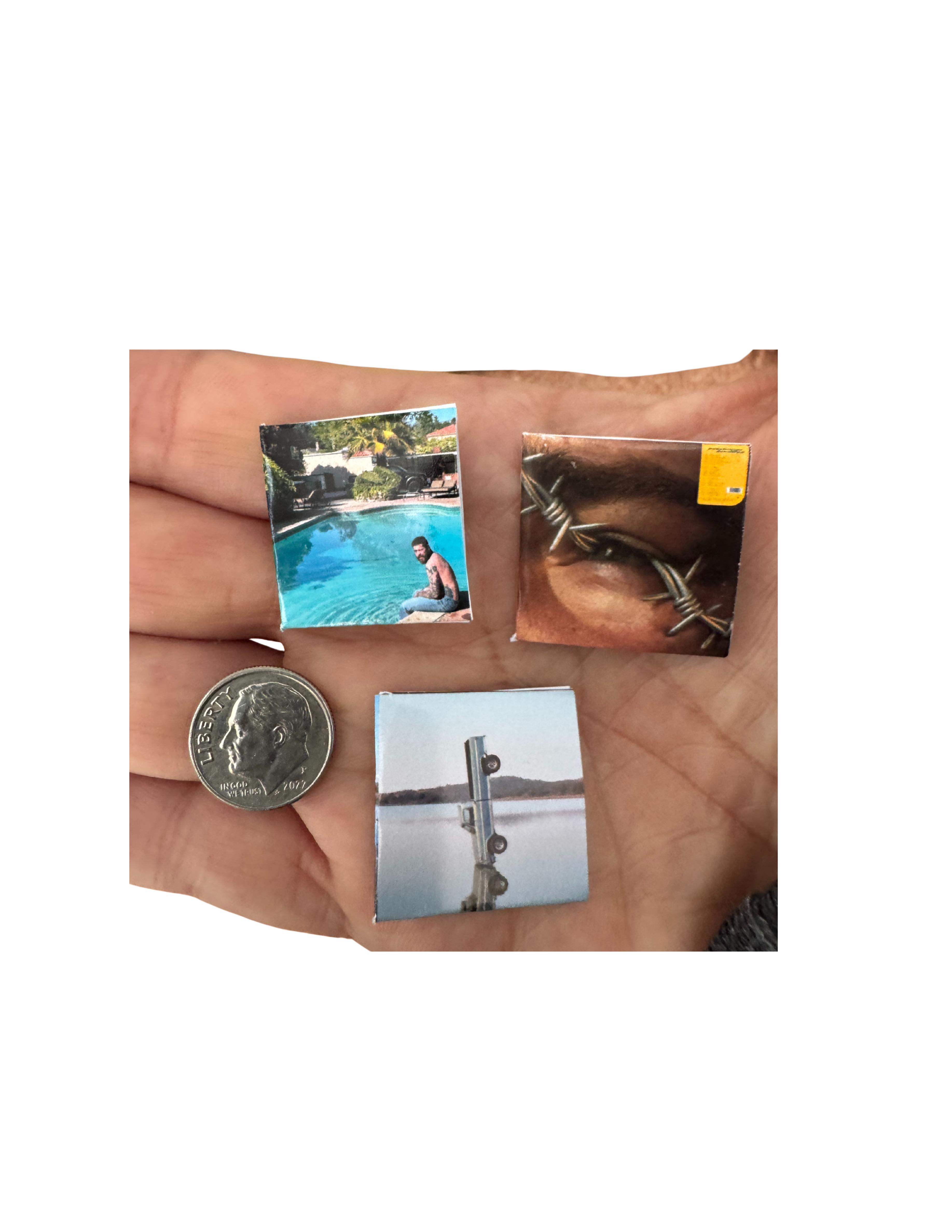 1:12 Size Miniature Post Malone Vinyl Records