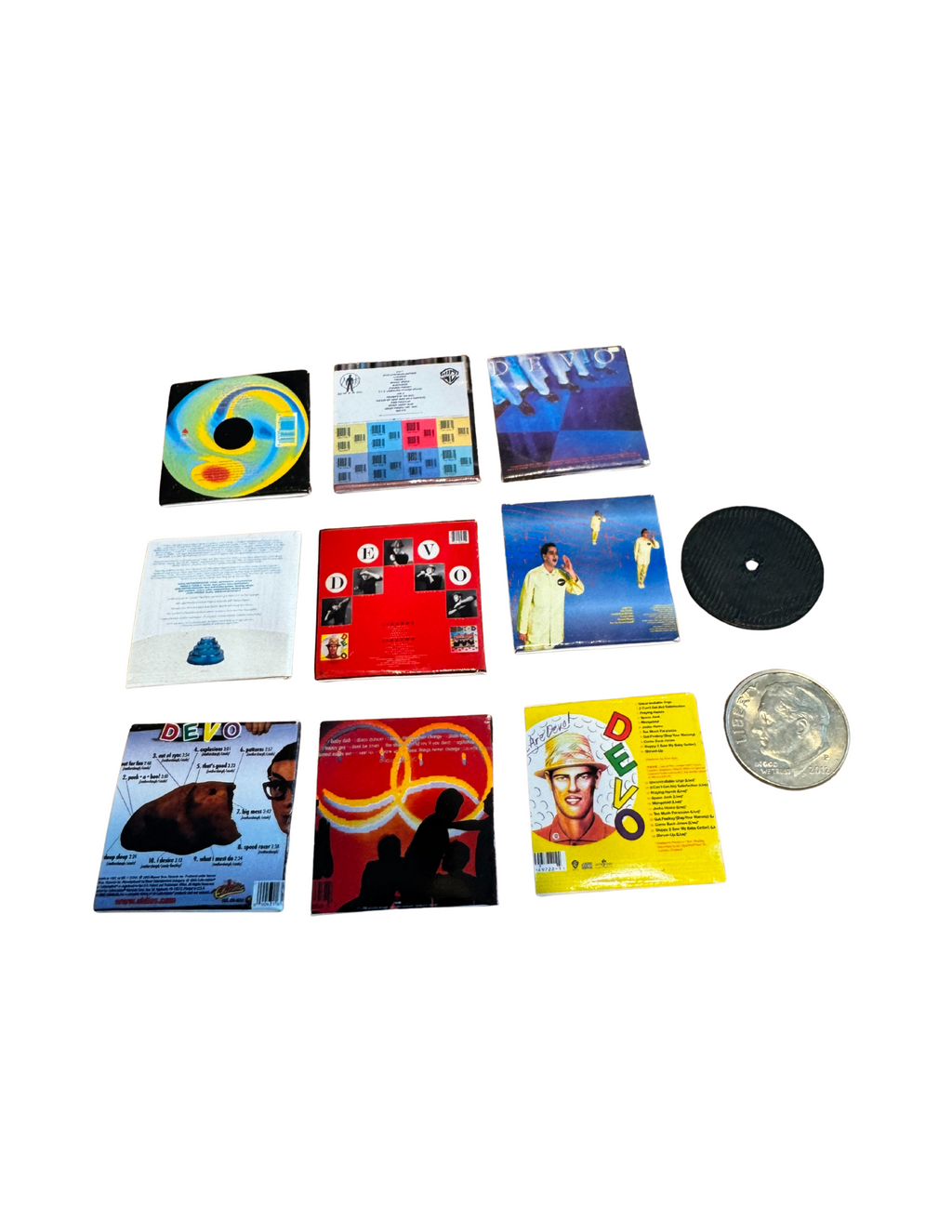 Miniature Devo Vinyl Albums – 1:12 Scale with 3D Printed Records Devo Fan Gift 1980's Pop Miniature Collectible Devo All Titles Available