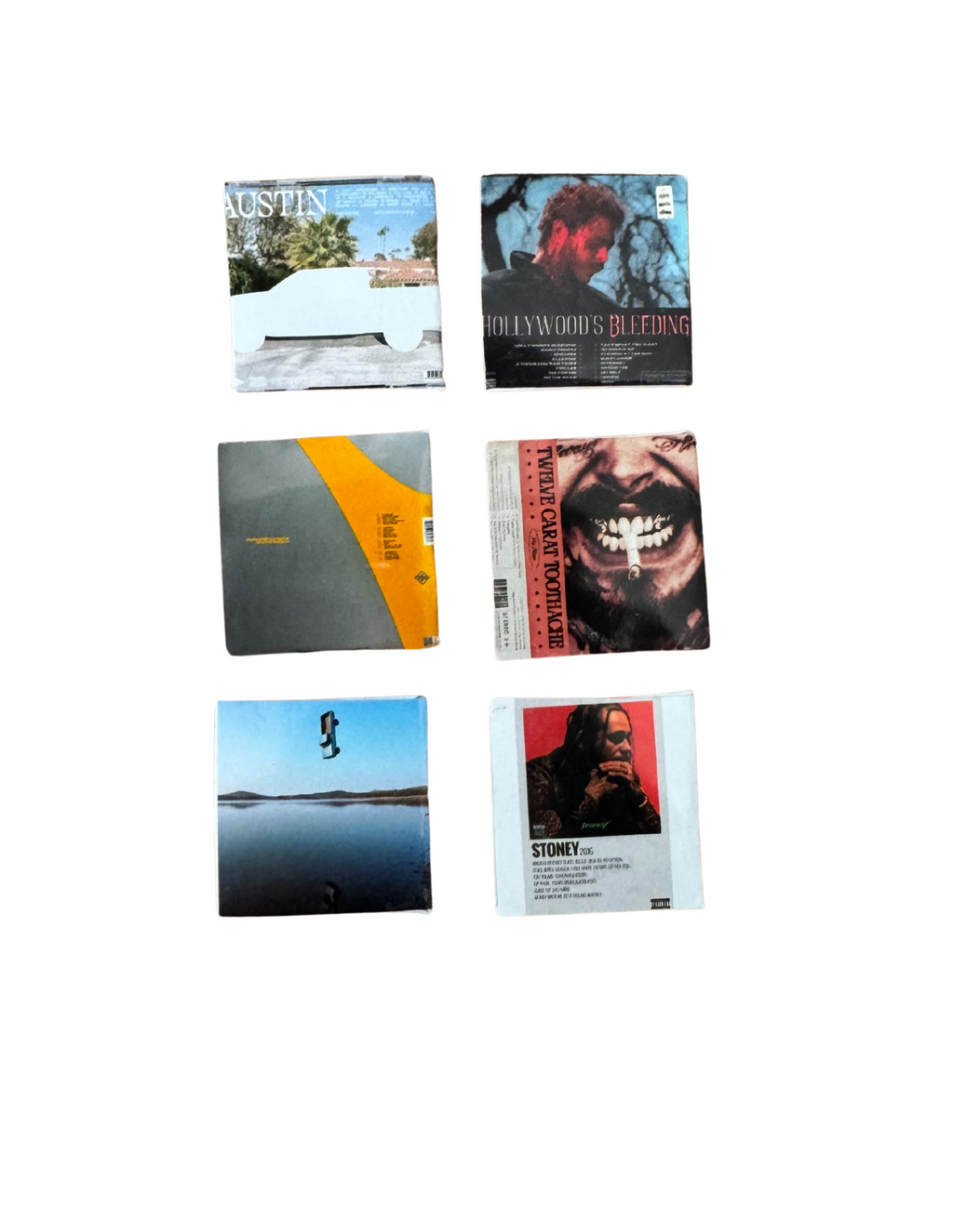 1:12 Size Miniature Post Malone Vinyl Records
