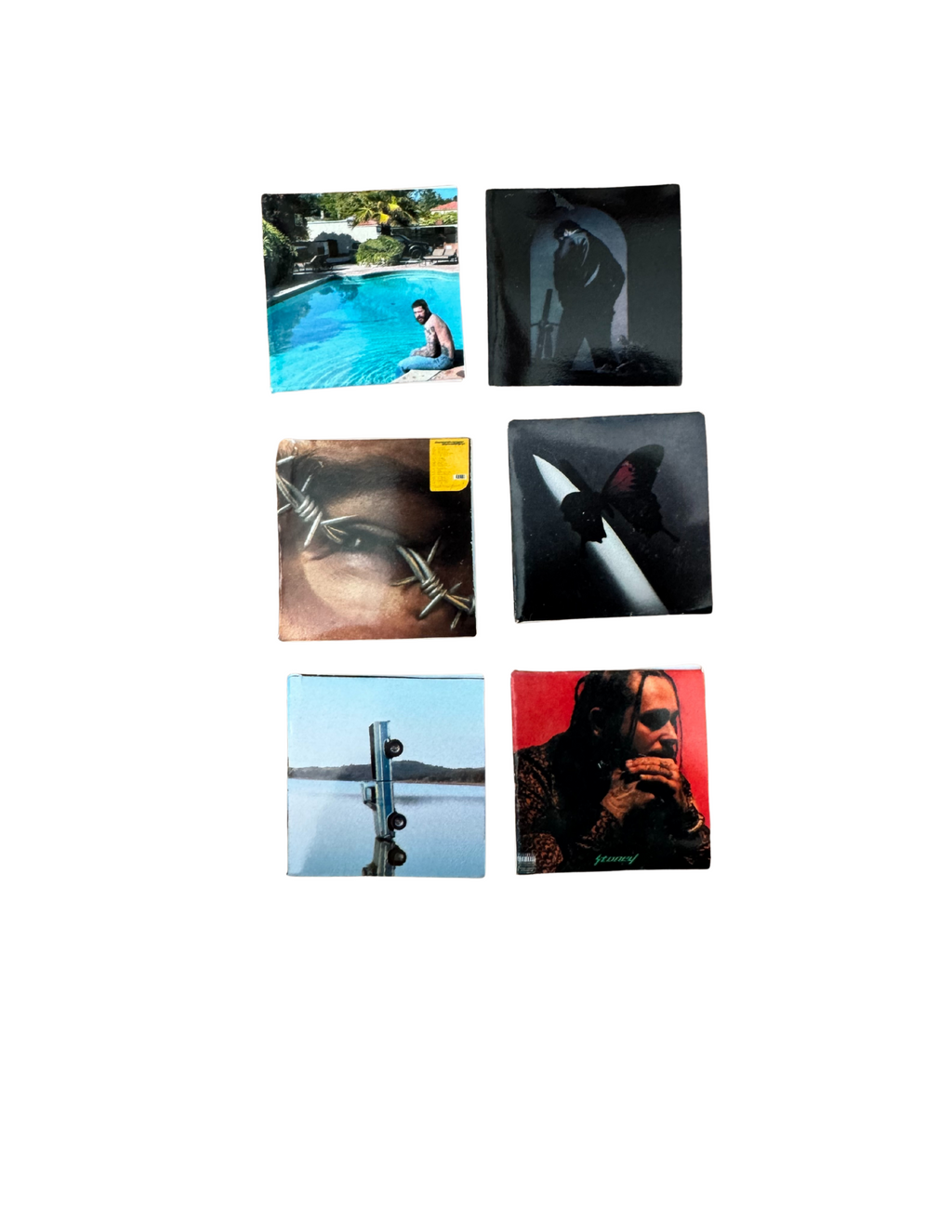 1:12 Size Miniature Post Malone Vinyl Records