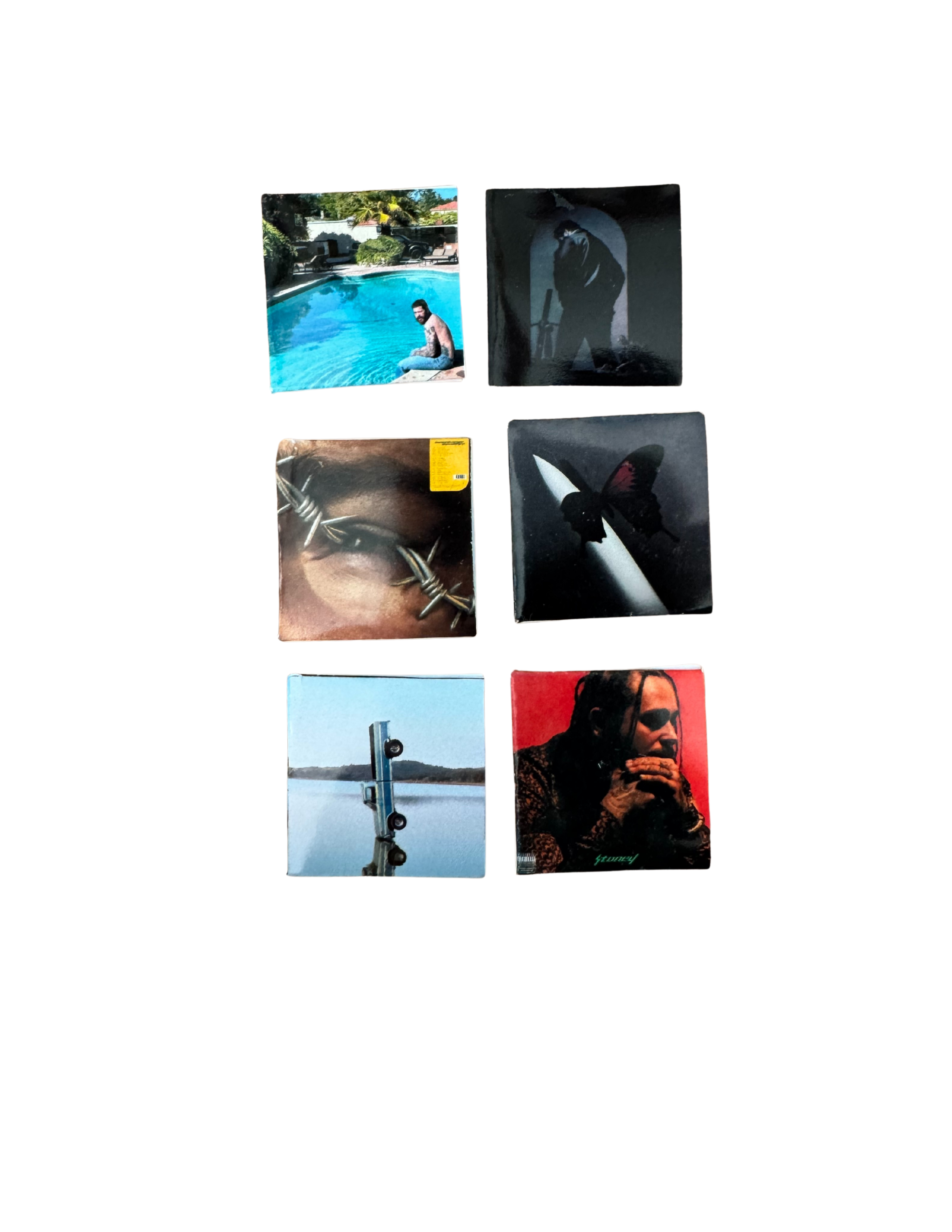 1:12 Size Miniature Post Malone Vinyl Records