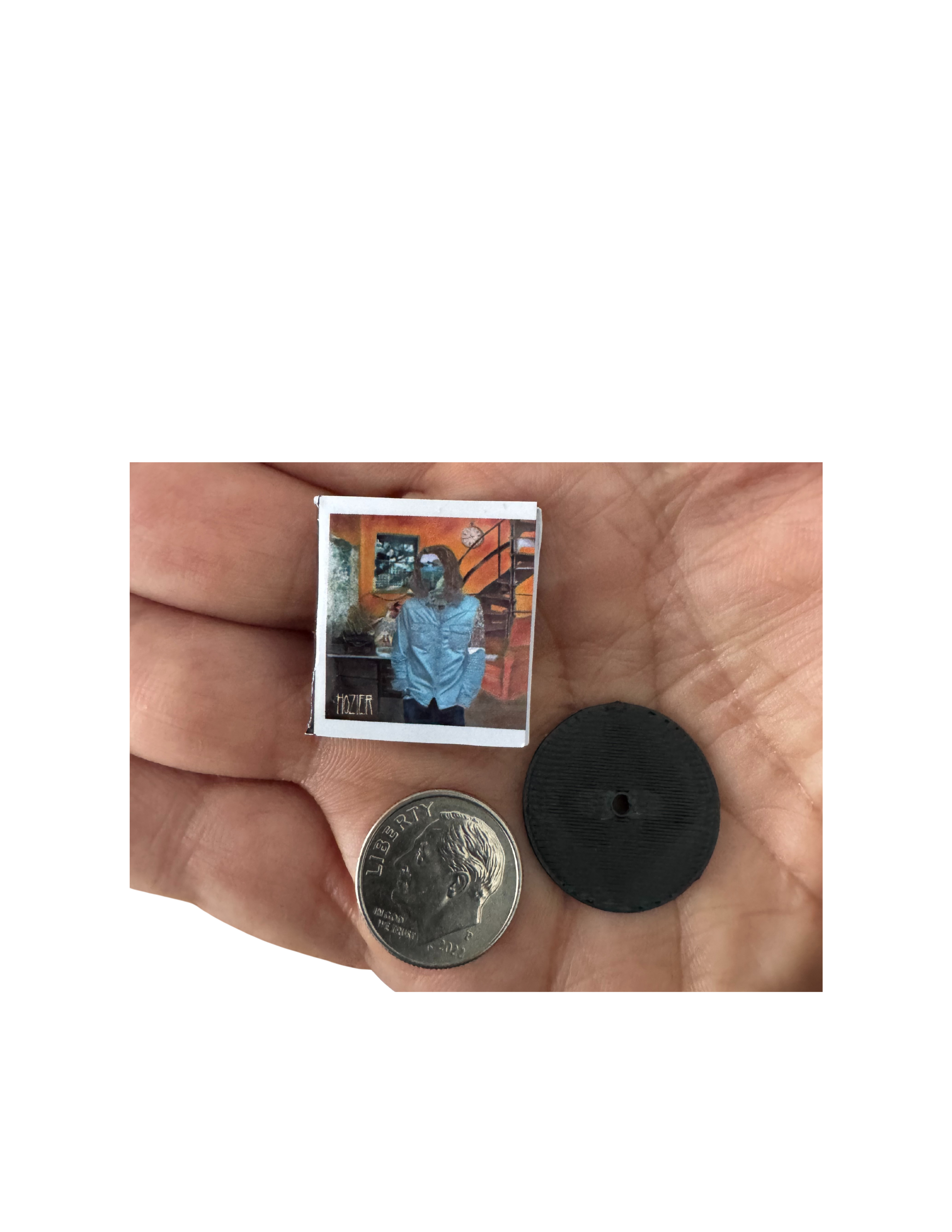 Miniature Size 1:12 Scale Hozier Vinyl Records