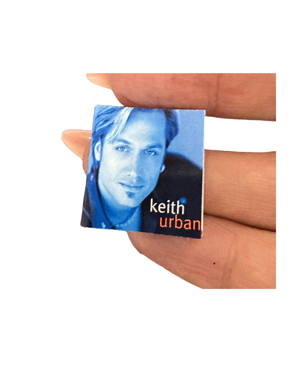 Miniature Keith Urban Vinyl Records – 1:12 Scale | Handmade Mini Albums with 3D Printed Record | Country Music Collectible