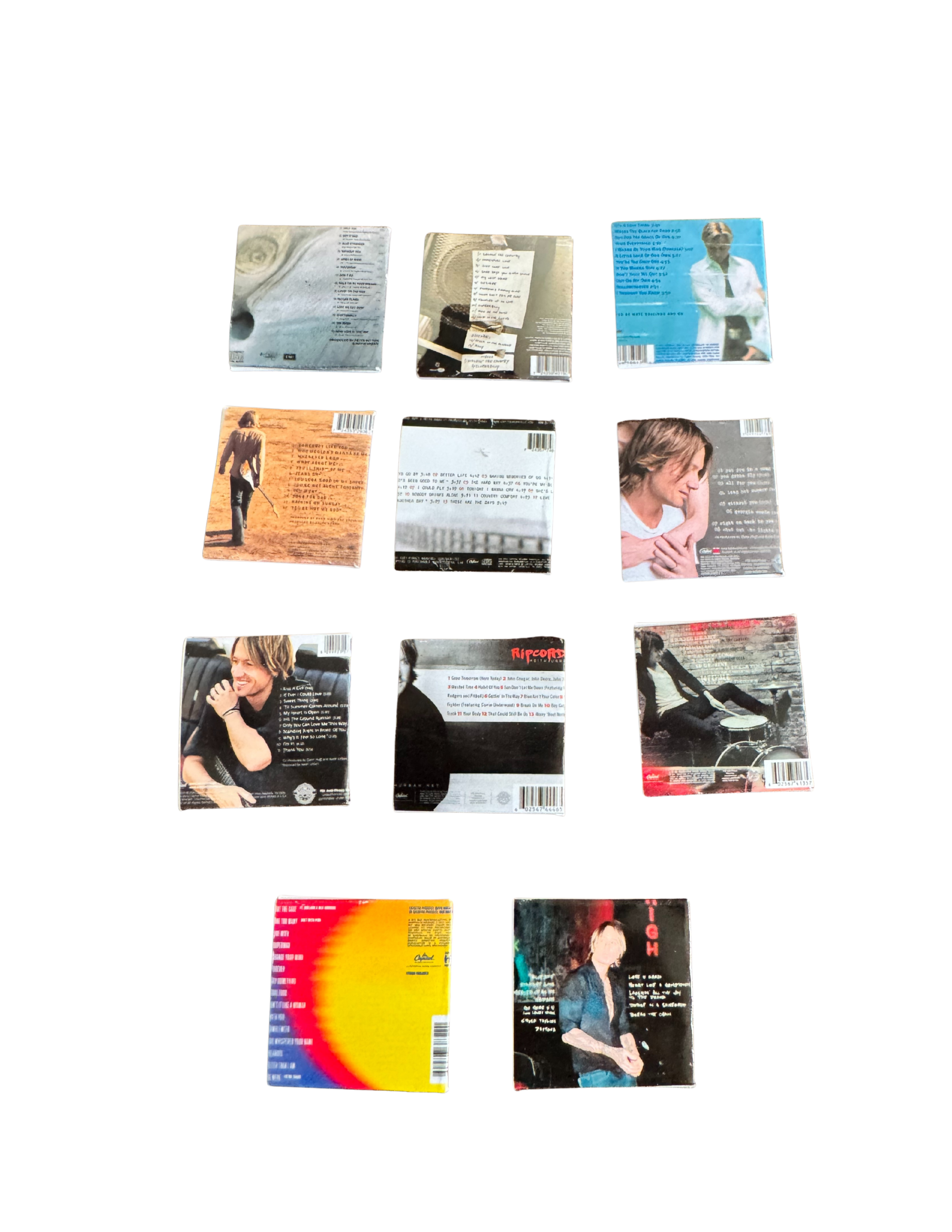Miniature Keith Urban Vinyl Records – 1:12 Scale | Handmade Mini Albums with 3D Printed Record | Country Music Collectible