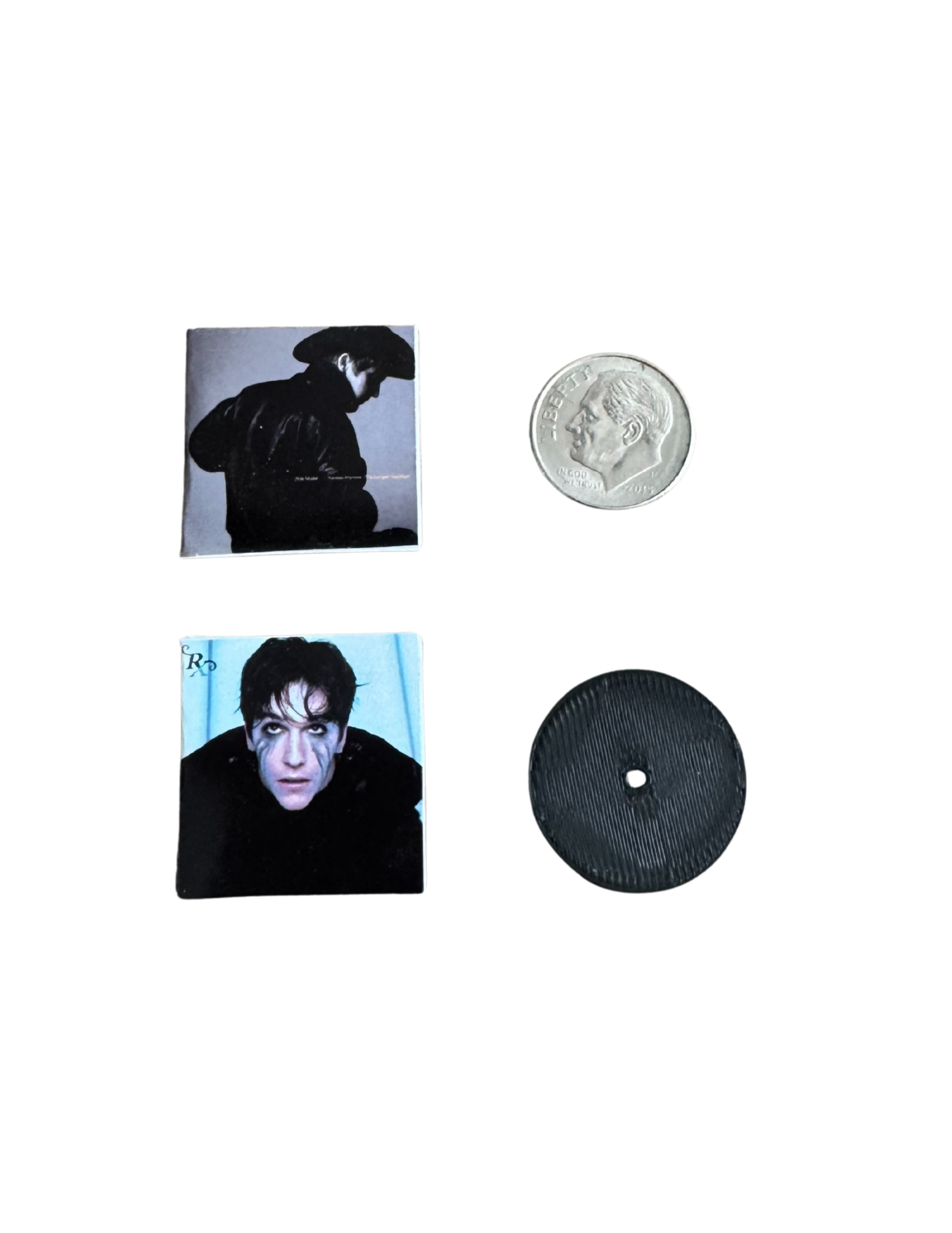 Miniature ROLE MODEL Vinyl Records – 1:12 Scale Handmade with 3D Printed Record Tucker Fan Collectible Role Model Sally Unique Gift