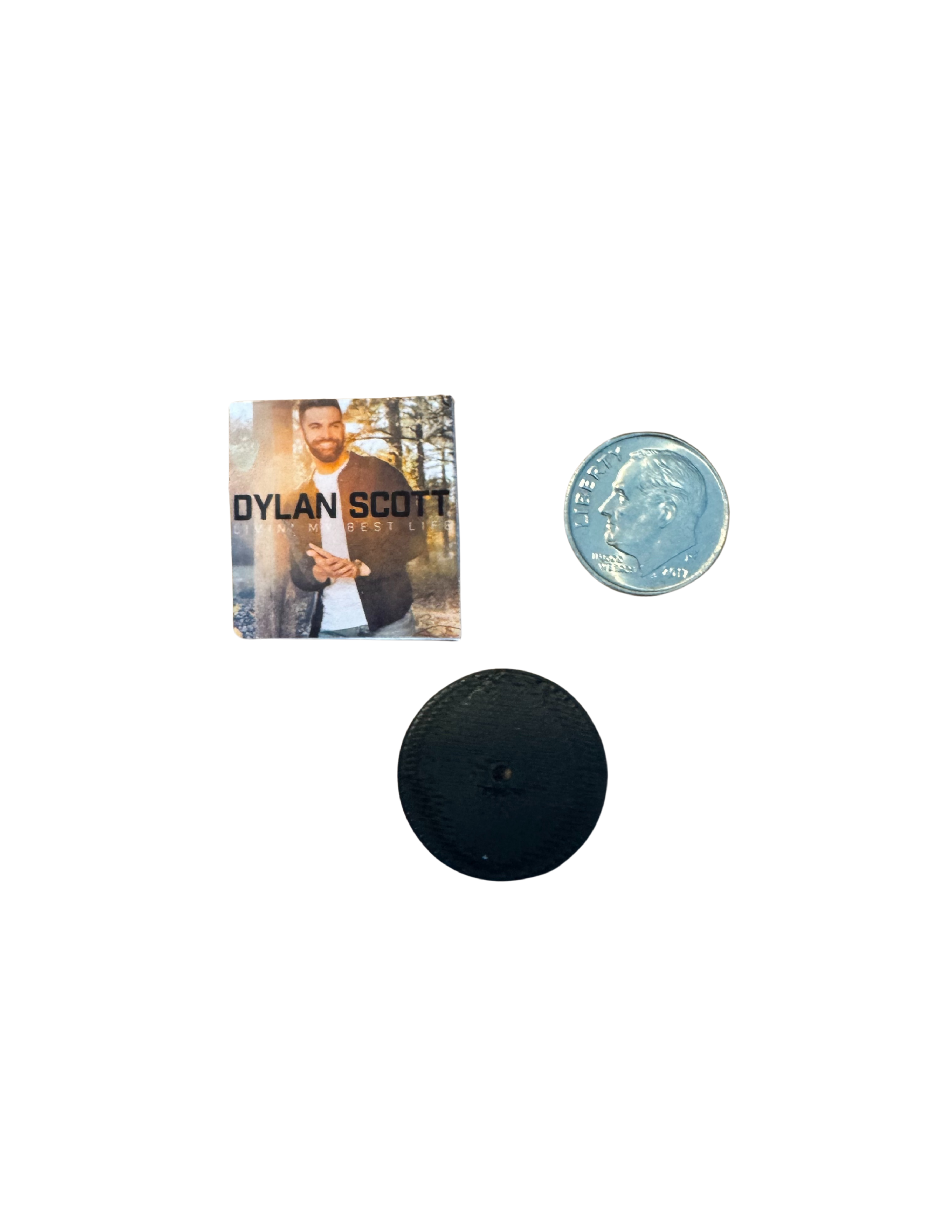 Miniature 1:12 Scale Dylan Scott Vinyl Album Collection, Dollhouse Miniature Records