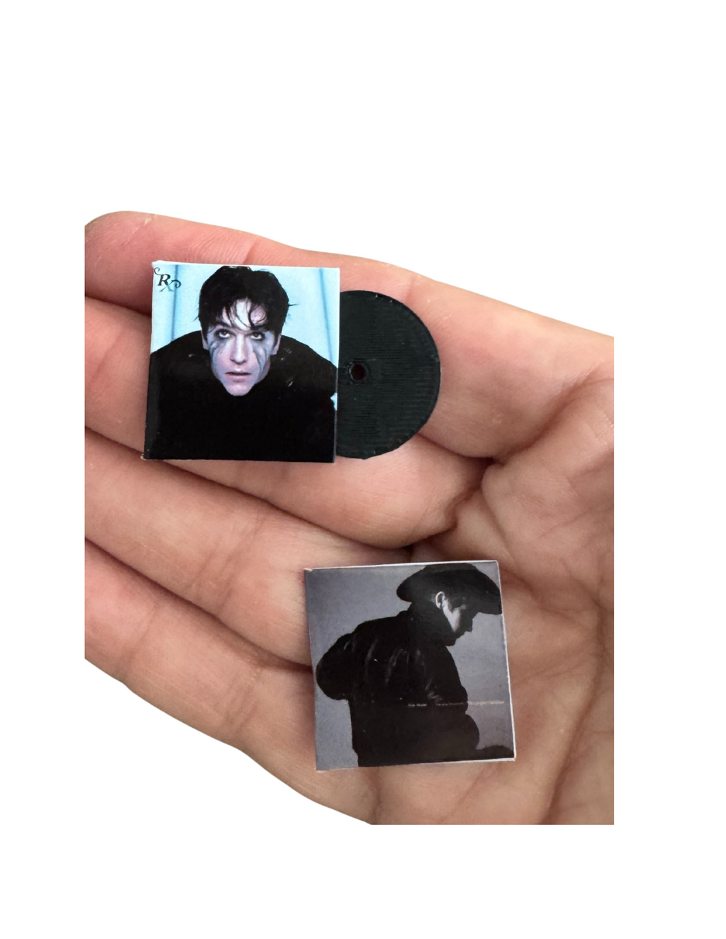 Miniature ROLE MODEL Vinyl Records – 1:12 Scale Handmade with 3D Printed Record Tucker Fan Collectible Role Model Sally Unique Gift