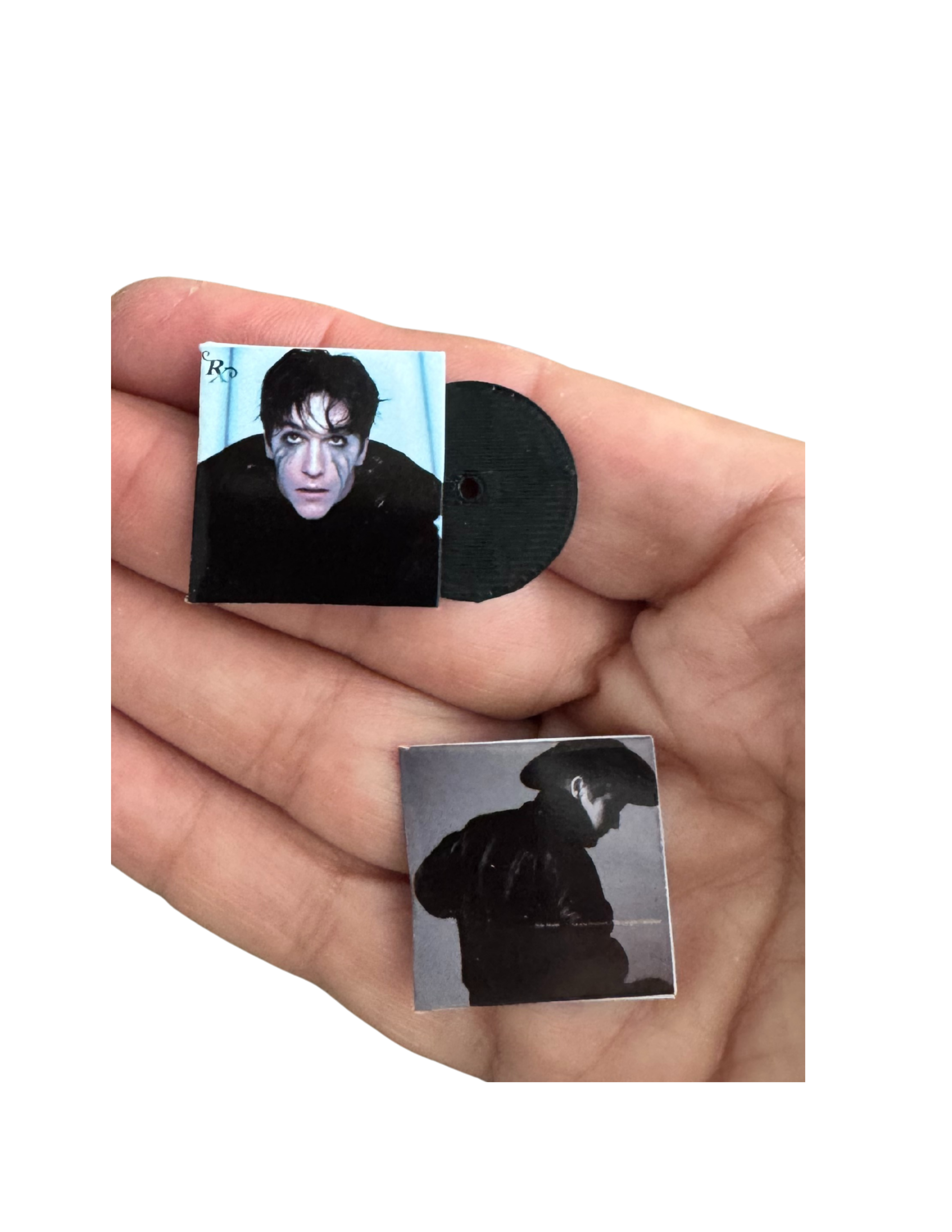 Miniature ROLE MODEL Vinyl Records – 1:12 Scale Handmade with 3D Printed Record Tucker Fan Collectible Role Model Sally Unique Gift