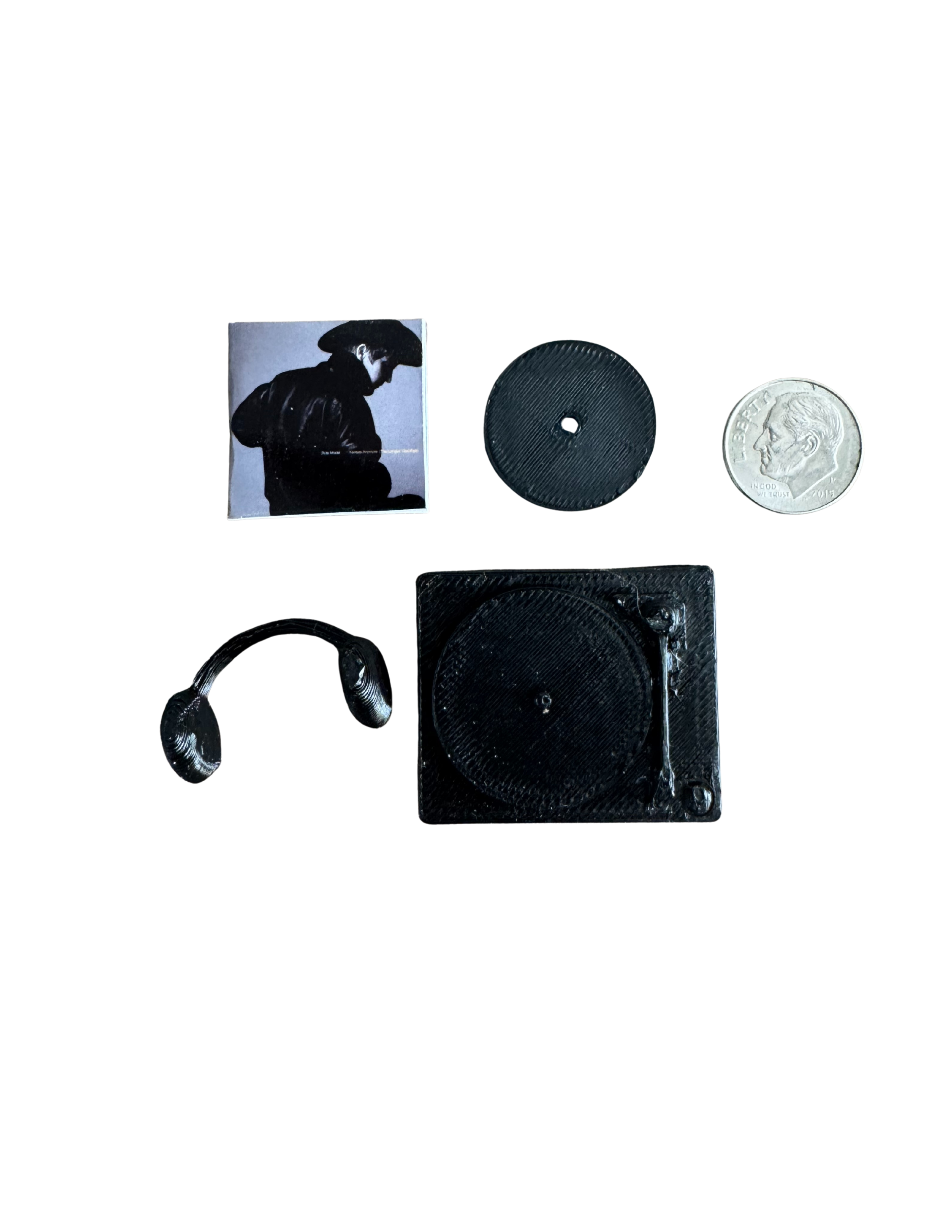 Miniature ROLE MODEL Vinyl Records – 1:12 Scale Handmade with 3D Printed Record Tucker Fan Collectible Role Model Sally Unique Gift