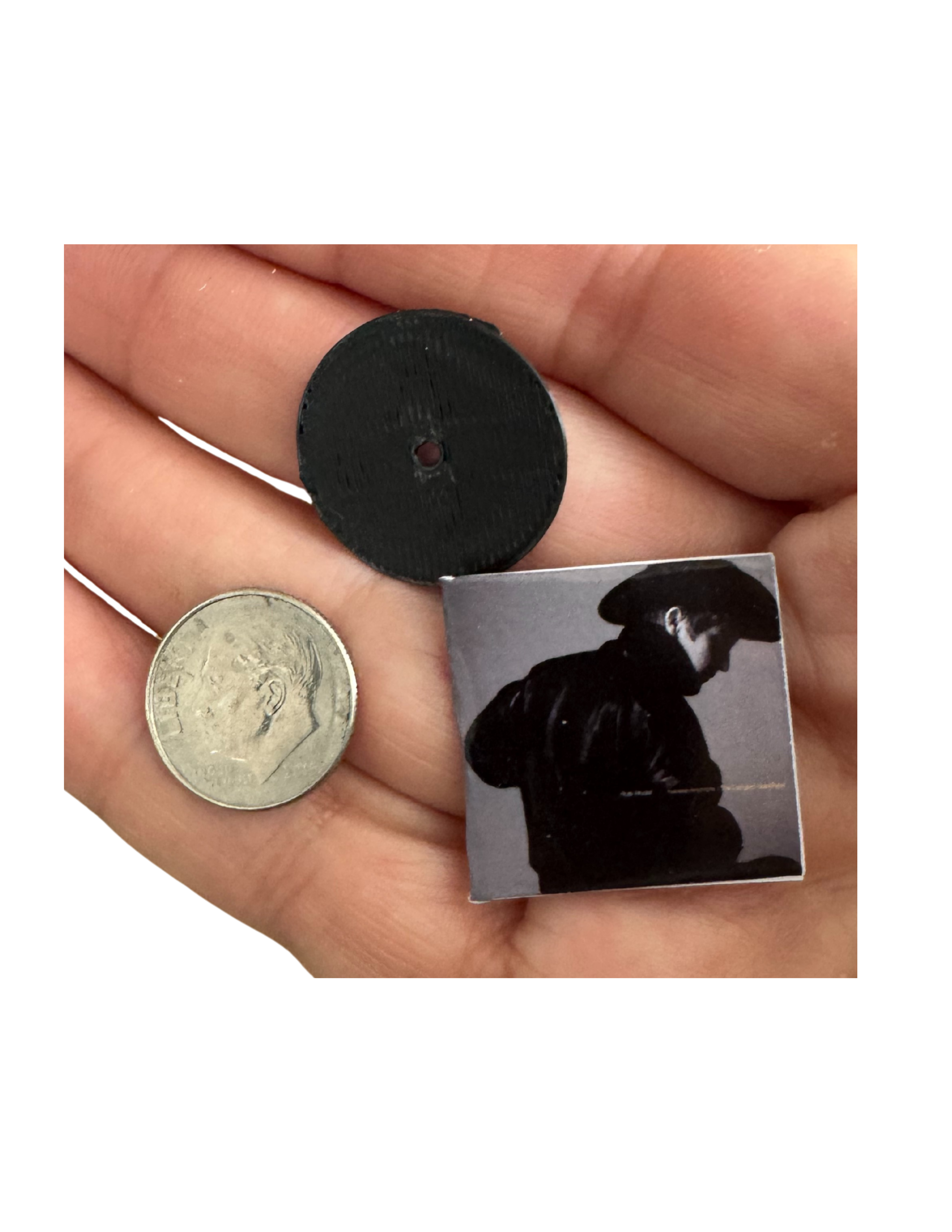 Miniature ROLE MODEL Vinyl Records – 1:12 Scale Handmade with 3D Printed Record Tucker Fan Collectible Role Model Sally Unique Gift