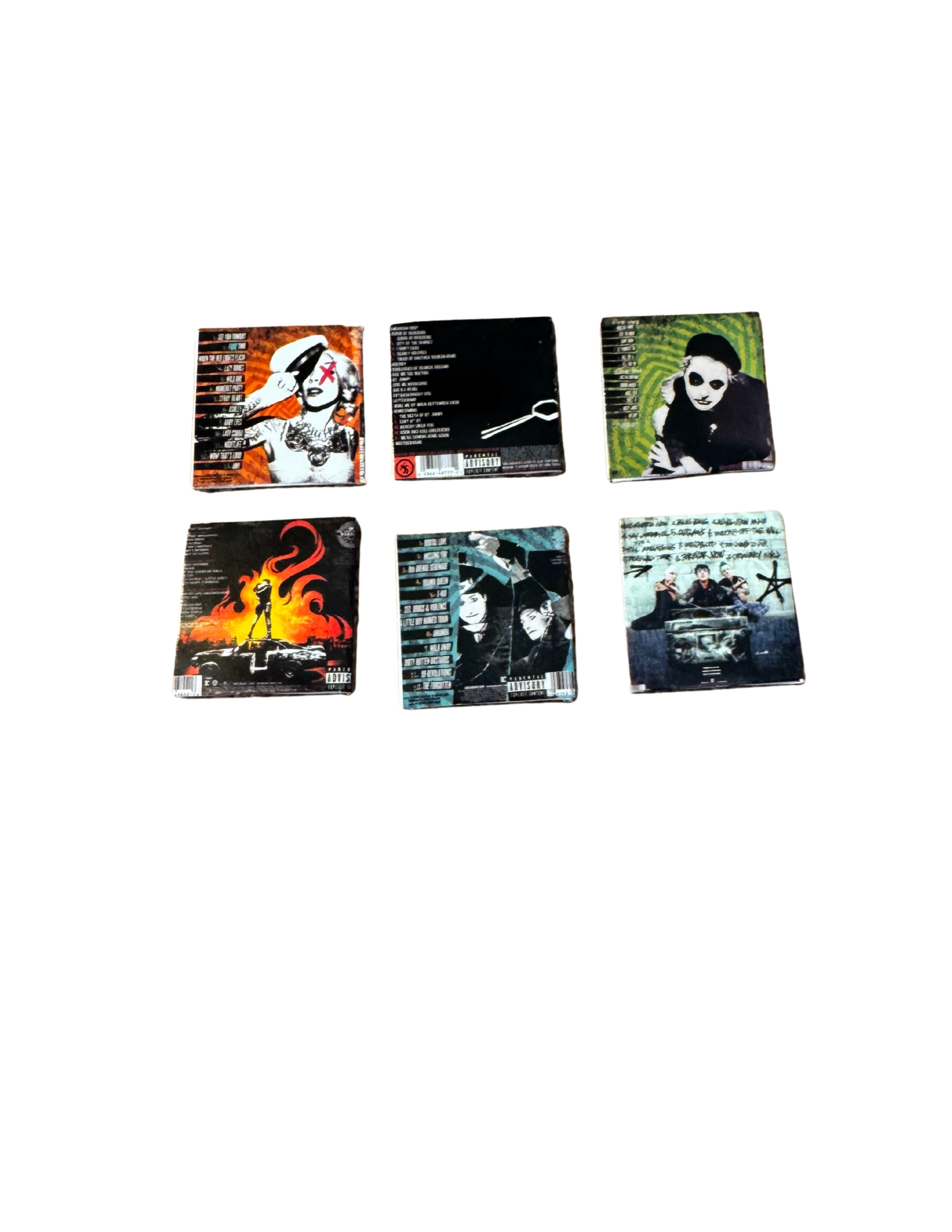Miniature 1:12 Scale Green Day Vinyl Album Covers + Mini Record Green Day Punk Rock Fan Gift