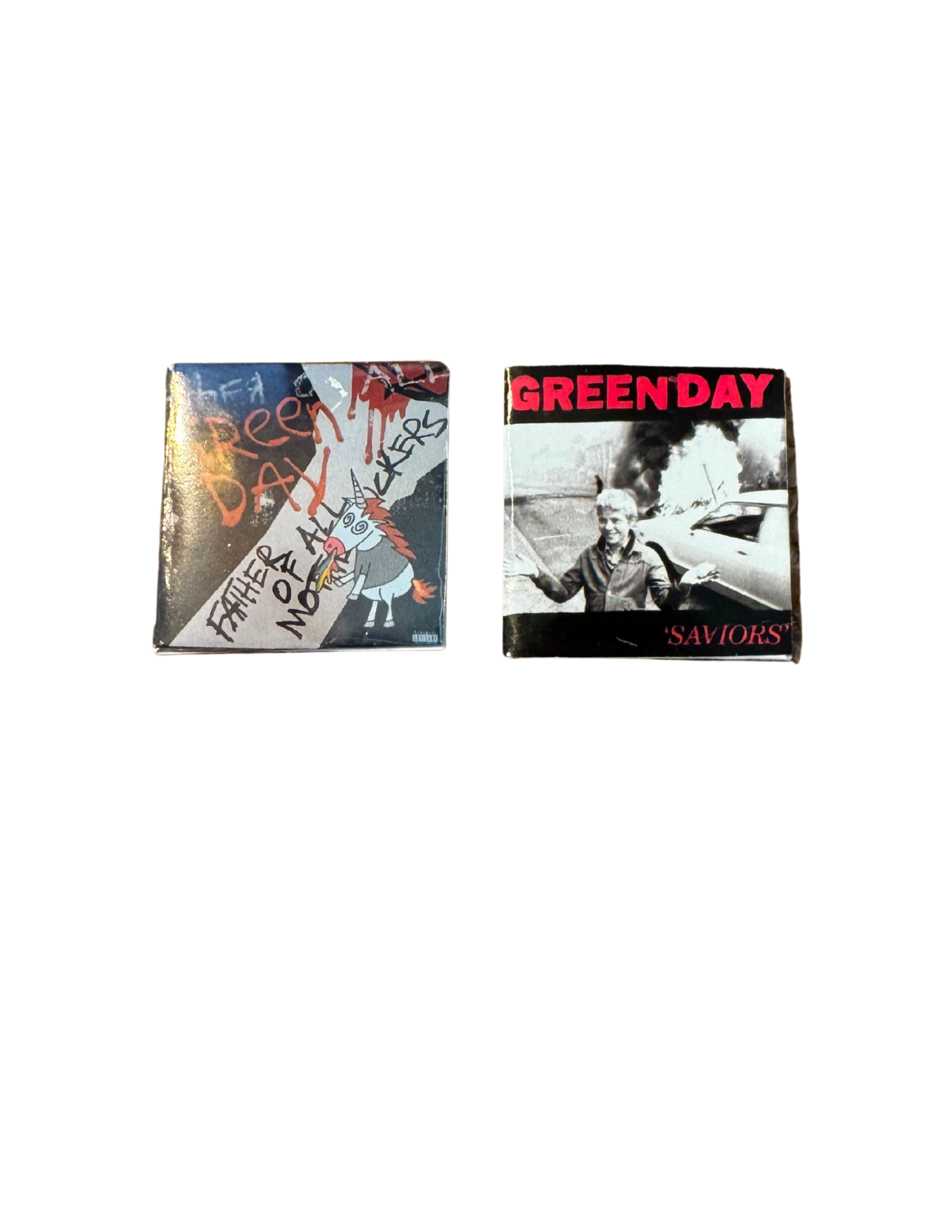 Miniature 1:12 Scale Green Day Vinyl Album Covers + Mini Record Green Day Punk Rock Fan Gift